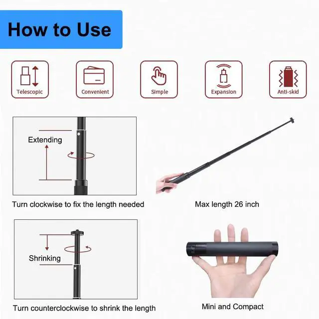 Alt view image 6 of 6 - 30" Tall Webcam Stand Tripod Extendable Desktop Tabletop Webcam Tripod Web camera Mount Aluminum Desk Tripods Stand for Logitech Brio Webcams C925e C922x C930e C922 C930 C920 C615 iPhone Camera