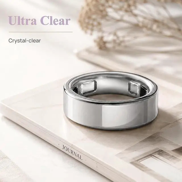 Alt view image 2 of 6 - 10 Packs Clear Protective Films Compatible for Oura Ring 5,Ultra-Thin Invisible Ring Skin, Crystal Clear Anti-Scratch Smart Ring Cover,Bubble-Free Application,Unisex Size 8