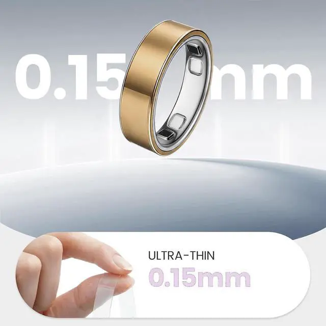 Alt view image 3 of 6 - 10 Packs Clear Protective Films Compatible for Oura Ring 5,Ultra-Thin Invisible Ring Skin, Crystal Clear Anti-Scratch Smart Ring Cover,Bubble-Free Application,Unisex Size 8
