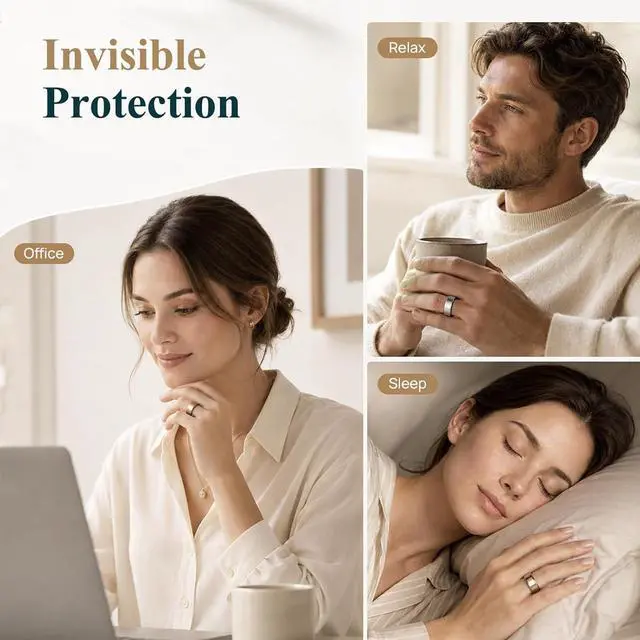 Alt view image 4 of 6 - 10 Packs Clear Protective Films Compatible for Oura Ring 5,Ultra-Thin Invisible Ring Skin, Crystal Clear Anti-Scratch Smart Ring Cover,Bubble-Free Application,Unisex Size 8