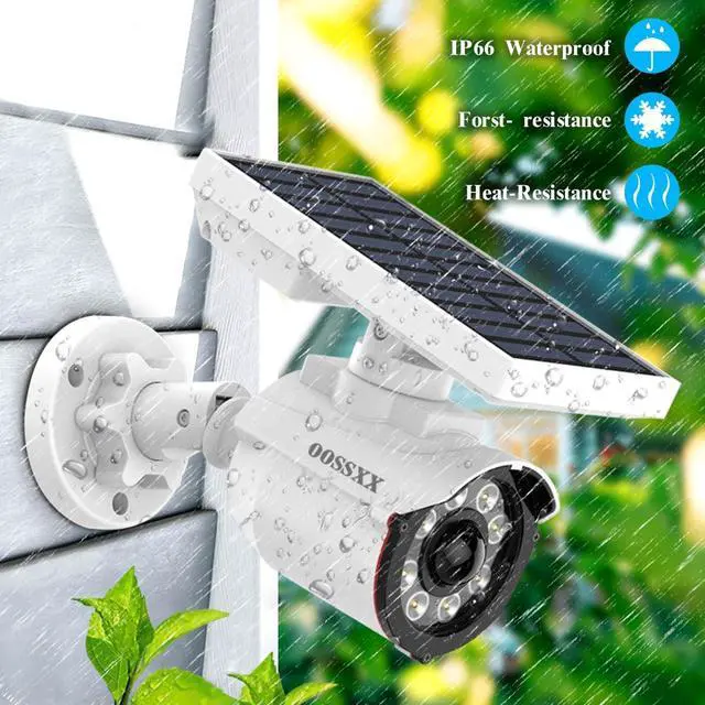 Alt view image 3 of 6 - Solar Powered Outdoor Wireless Simulated Cameras Fake Camera Wire Free Solar Motion Light Motion Sensor Floodlights Spotlight