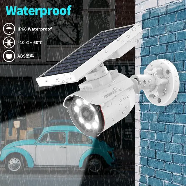 Alt view image 4 of 6 - Solar Powered Outdoor Wireless Simulated Cameras Fake Camera Wire Free Solar Motion Light Motion Sensor Floodlights Spotlight