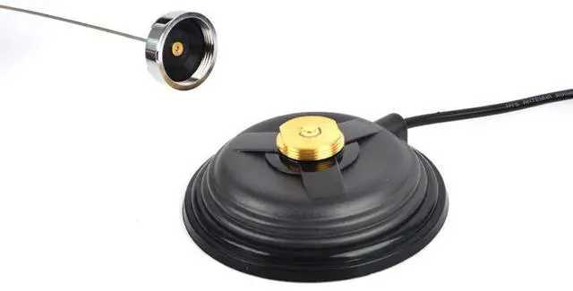 Alt view image 4 of 6 - 4.3inch NMO Magnetic Mount | 14KG Suction, Mobile Radio Antenna Base, 5M RG58 Coaxial Cable PL-259 Plug, for Vehicle Truck NMO CB/HF/VHF/UHF Antenna