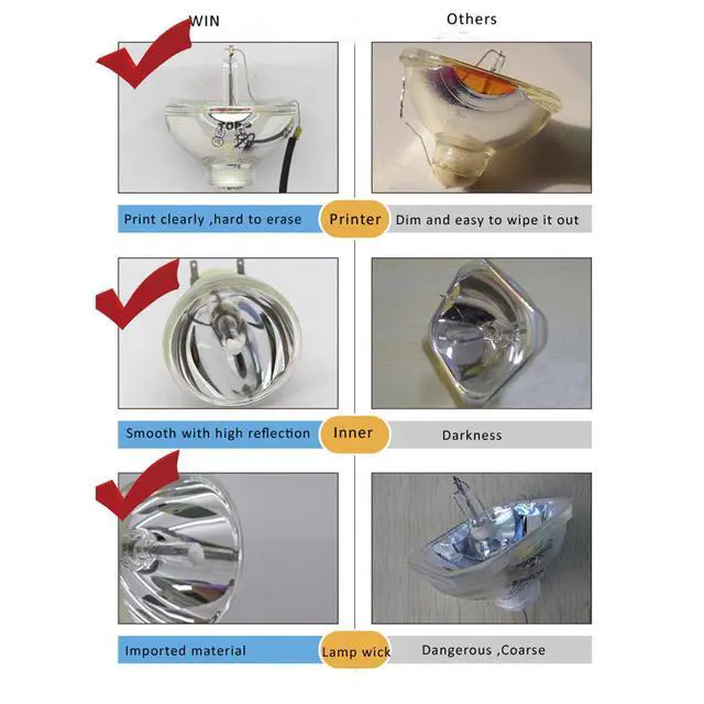 Alt view image 4 of 5 - 915B403001 Replacement Lamp with Housing for Mitsubishi TV WD-60735, WD-60737, WD-60C8, WD-82837