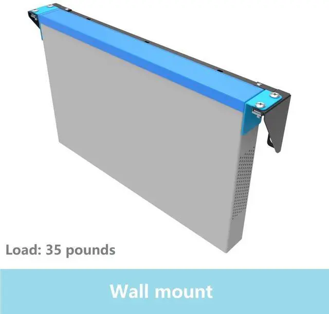 Alt view image 2 of 6 - 1U Vertical Wall Mount Rack - Foldable Patch Panel Bracket | for 19 inches Networking Equipments Including Hardware