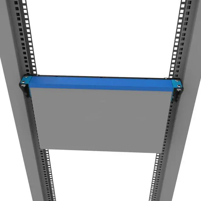 Alt view image 5 of 6 - 1U Vertical Wall Mount Rack - Foldable Patch Panel Bracket | for 19 inches Networking Equipments Including Hardware