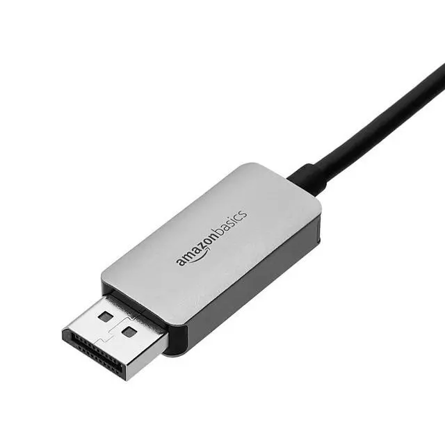Alt view image 2 of 6 - Aluminum Uni-Directional USB-C (Source) to DisplayPort (Display) Cable - 3-Foot