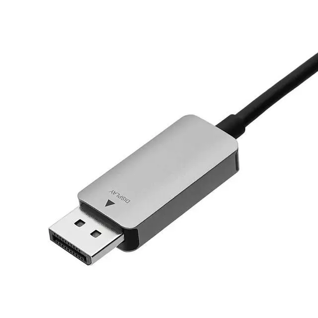 Alt view image 3 of 6 - Aluminum Uni-Directional USB-C (Source) to DisplayPort (Display) Cable - 3-Foot