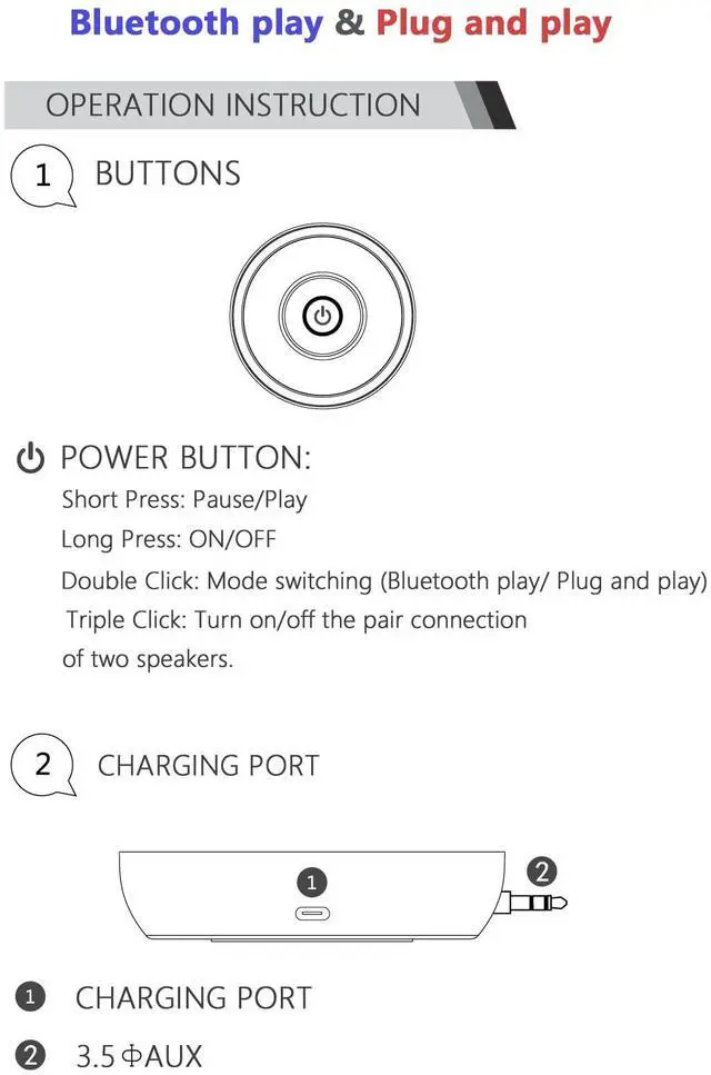 Alt view image 3 of 6 - Mini Speaker with 3.5mm Aux Input Jack, 3W Loud Portable Speaker for iPhone iPod iPad Cellphone Tablet Laptop, with USB Rechargeable Battery, Gift Choice for Kids, Silver