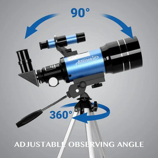 Alt view image 6 of 6 - 70/300 Portable Telescopes with Tabletop Tripod 2 Eyepieces for Kids and Astronomy Beginners with Finderscope and Smartphone Adapter Moon Filter 3X Barlow,Space,Gifts (150, x)