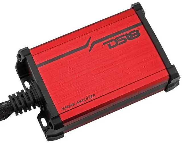 Alt view image 3 of 6 - MP.4A Marine and Powersports Amplifier 4-Channel Full-Range Class D 4 x 40 Watts Rms @ 4-Ohm - Compact IP55 Water-Resistant Amp 480W Max Power - Great for Marine/Motorsports and All Applications