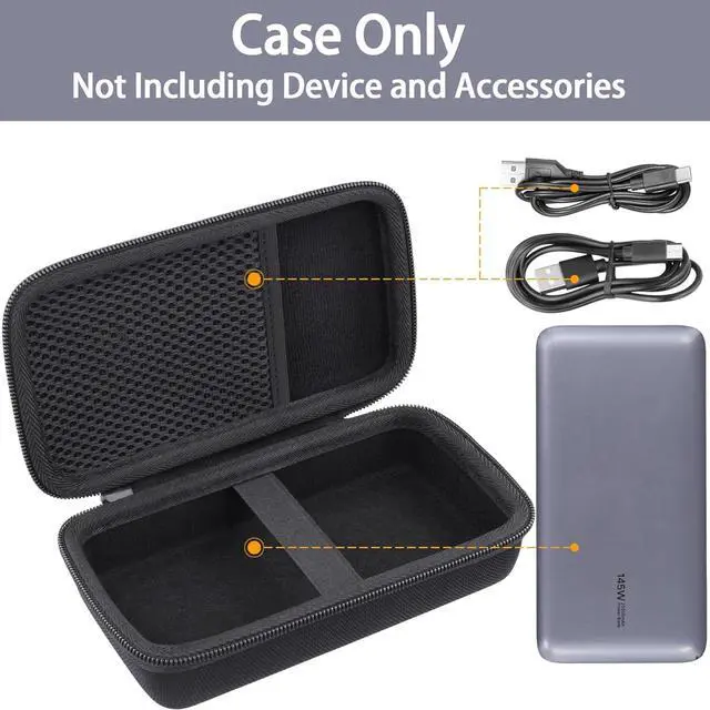 Alt view image 2 of 6 - Case for UGREEN 25000mAh 145W Power Bank, Black | EVA case construction, Water-resistant design, Dust-resistant design, Protective case only