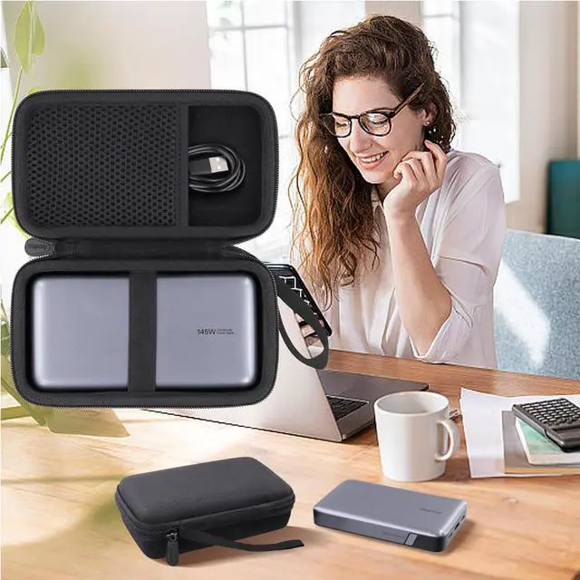 Alt view image 5 of 6 - Case for UGREEN 25000mAh 145W Power Bank, Black | EVA case construction, Water-resistant design, Dust-resistant design, Protective case only