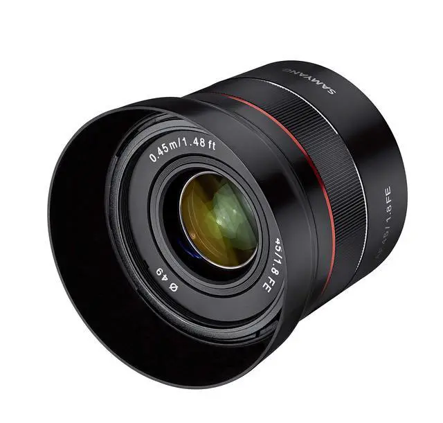 Alt view image 2 of 6 - SYIO45AF 45mm F1.8 Auto Focus Compact Lens, Sony E-Mount | Fast, accurate autofocus with premium optics delivers sharp photos and smooth video in a compact design