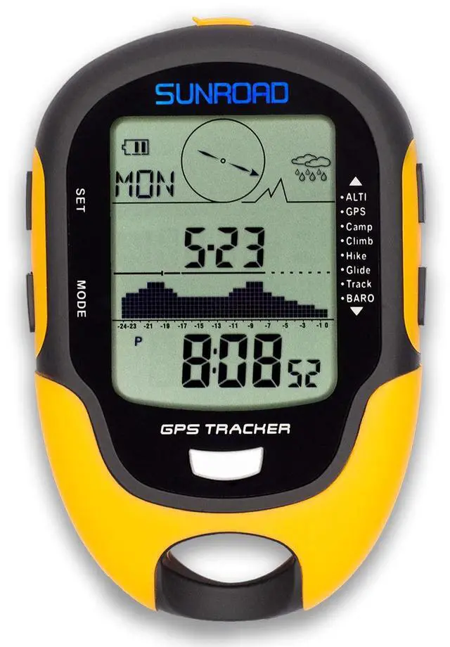 Main image of Altimeter GPS Digital Waterproof Outdoor Altitude Pre-Warning Remind Compass Stopwatch Sports -Barometer Weather Forcast Pedometer