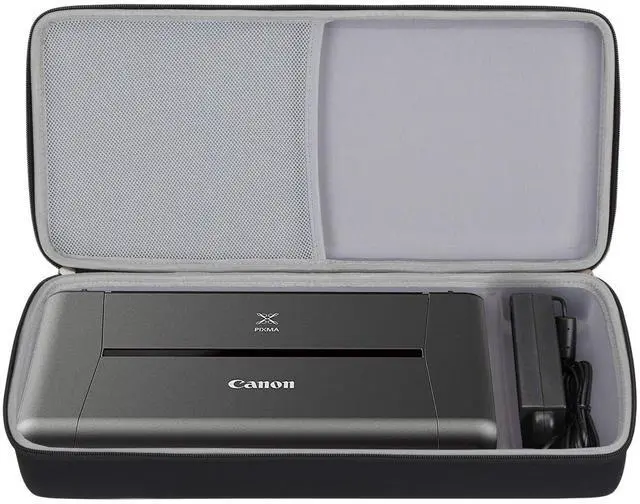 Main image of Portable Case Compatible with Canon PIXMA TR160 / TR150 / iP110 Wireless Mobile Printer, Storage Hard Bag for Accessories (Black)