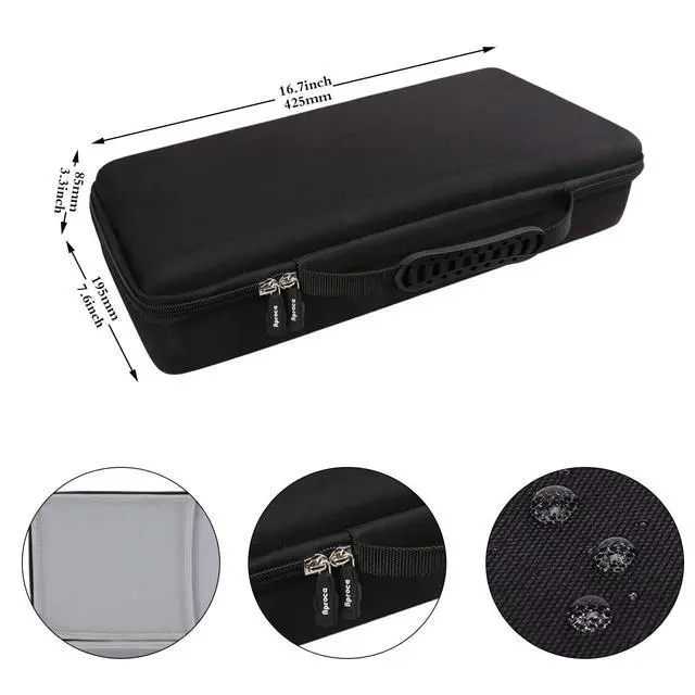 Alt view image 6 of 6 - Portable Case Compatible with Canon PIXMA TR160 / TR150 / iP110 Wireless Mobile Printer, Storage Hard Bag for Accessories (Black)