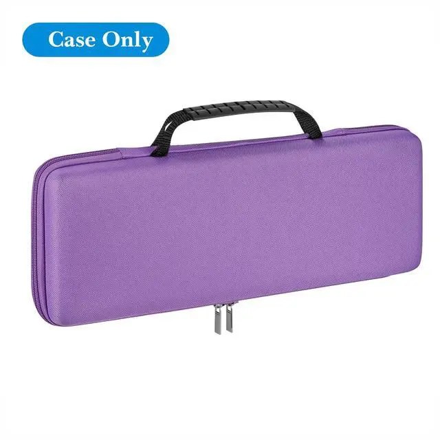 Alt view image 4 of 6 - Hard Shell Case for 84-Key Low-Profile Keyboards, POP Keys | Compatible withNuphy Air75, LOFREE Flow84, Zippered Mesh Pocket For Cables And Mouse, Case Only