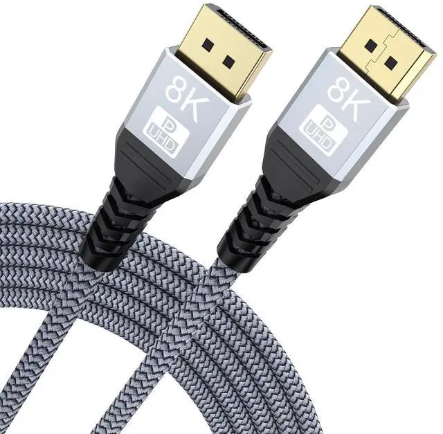 Main image of 8K DisplayPort Cable 12FT, Display Port 1.4 Cable 12 Feet DP to DP Cord (8K@60Hz, 4K@144Hz, 2K@240Hz, 32.4Gbps, Dynamic HDR, HDCP2.2, 3D) for Gaming Monitor, Graphics Card, PC, Laptop