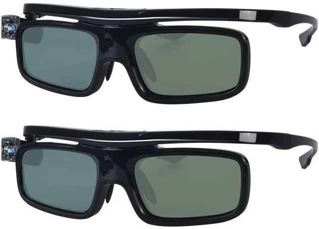 Main image of 3D Glasses, Active Shutter Rechargeable Eyewear for 3D DLP-Link Projectors Cocar Toumei - Pack of 2