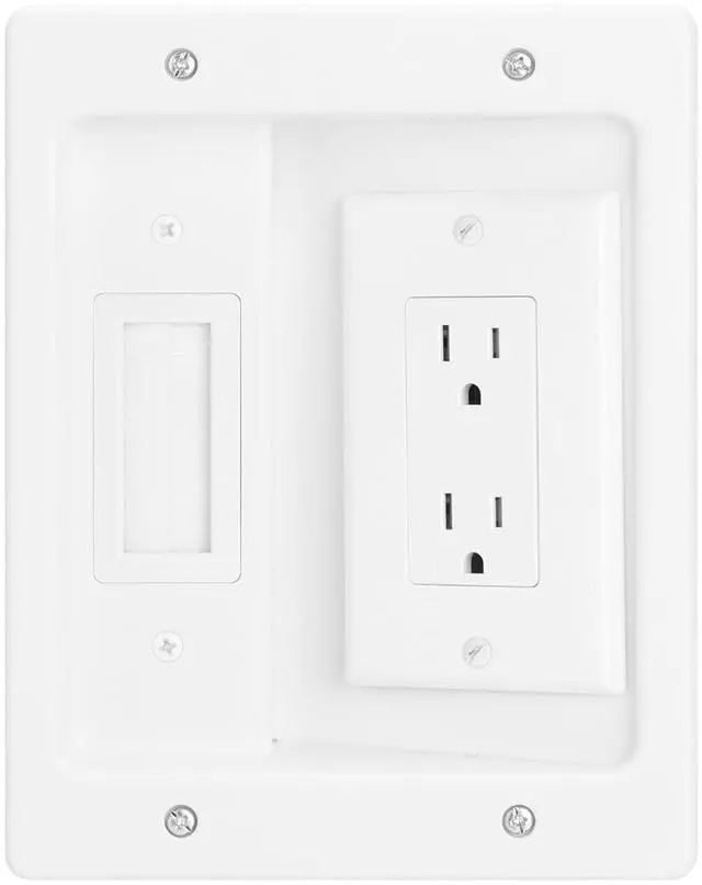Main image of Wall Cable Concealer Kit, White | Features in-wall Cable Management Kit for TV; Integrated Solution for Orderly Management of Cables in the Living Room