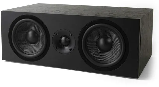 Main image of NEUMI CS5 Center Channel Speaker, Dual 5-Inch Woofers, Dark Wood | 1-inch tweeter, passive design, matches BS5 bookshelf speakers for home theater