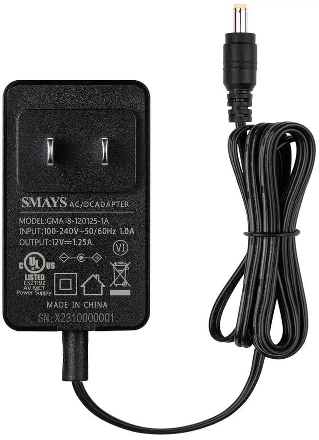 Alt view image 5 of 6 - 15W Power Adapter for Alexa Echo Show 5 1st / 2nd Gen, Dot 3rd / 4th / 5th | Replacement Power Cord Charger