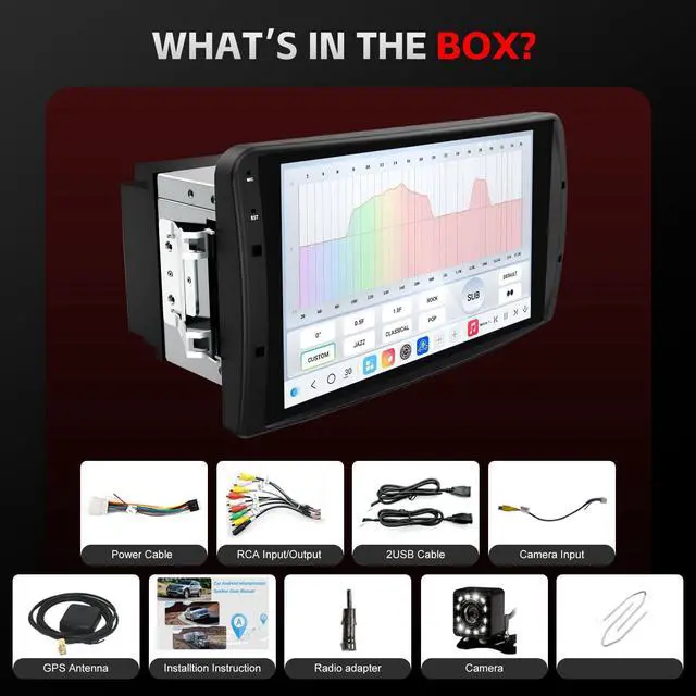 Alt view image 6 of 6 - for Ford Ranger 1995-2011,Escape 2000-2007 Radio Upgrade,4G Network 8core CPU Stereo System,QLED Touch Screen,Carplay and Android Auto,Free Backup Camera