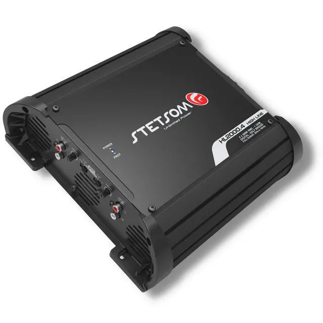 Alt view image 3 of 6 - HL 2000.4 1 Ohm Multichannel Car Audio Amplifier, HL2000.4 2K Watts RMS, 4 Channel, 1 Stable Full Range HD Sound Quality Car Stereo MD Crossover HPF LPF Bass Boost Front Rear Bridge Speakers