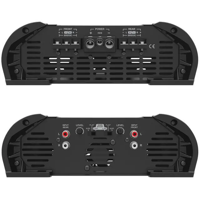 Alt view image 5 of 6 - HL 2000.4 1 Ohm Multichannel Car Audio Amplifier, HL2000.4 2K Watts RMS, 4 Channel, 1 Stable Full Range HD Sound Quality Car Stereo MD Crossover HPF LPF Bass Boost Front Rear Bridge Speakers