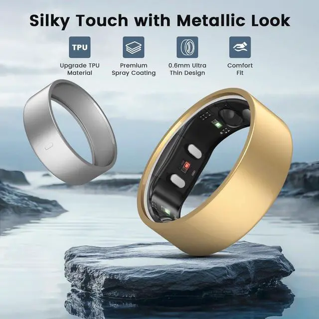 Alt view image 2 of 6 - 3 Pack Ring Cover Compatible with RingConn Gen 3/ Gen 2 | Matte Texture Anti-Scratch TPU Ring Protector for RingConn Gen 2 Air Working Out Accessories Men Women