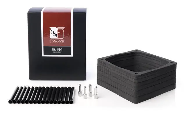 Alt view image 2 of 5 - NA-FD1, CPU Cooler Fan Duct Kit for SFF PC Cases | NH-L9i, NH-L9a Series Compatible and 92mm Fans, Improves Cooling Boosts Performance, Set of: 2x10mm, 7mm, 6mm, 5mm, 4mm, 3mm