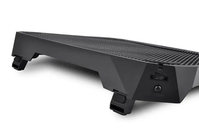 Alt view image 5 of 6 - Massive V20 Steel Mesh Panel Single 200mm Blue LED Fan Adjustable Speed Control 10"-17" Laptop Notebook Cooling Pad CL-N004-PL20BL-A