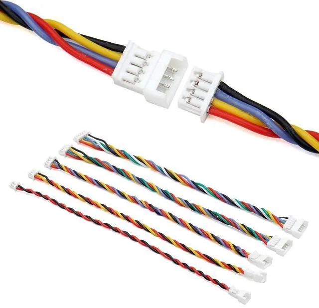 Alt view image 4 of 6 - 1.25mm Male and Female Connectors Socket and Plug with Pre-Crimped Cables Compatible with JST Molex PicoBlade 1.25 for Pixhawk Silicone 13cm Wire (Male and Female)