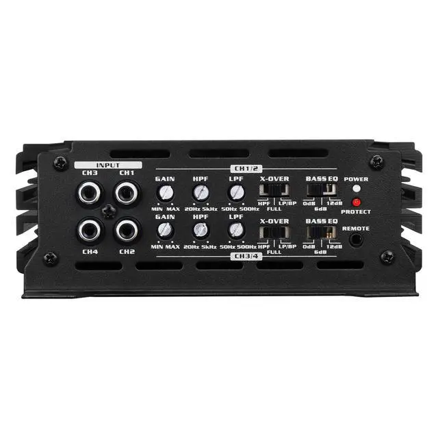 Alt view image 2 of 6 - DR-150.4 1000W Car Amplifier| 4 Channel Class AB | Bridgeable to 500W×2@4| MOSFET power supply| RCA inputs| 2 Ohm Stable| 4 way protection| Ideal for multi-speaker setups