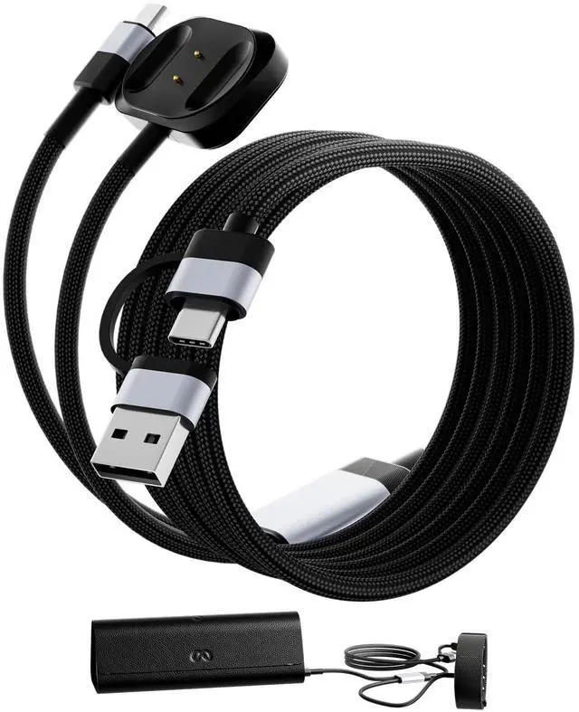 Main image of Magnetic Charger for Meta Ray-Ban Display Glasses & Neural Band | 2-in-1 Fast Snap-On Magnetic Charging Cable with Overvoltage & Overheat Protection