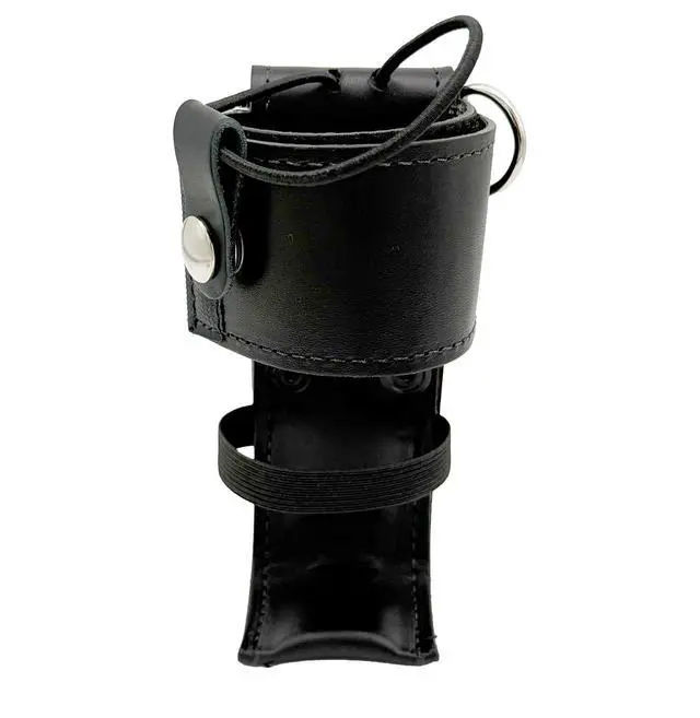 Alt view image 3 of 6 - Firefighter's Bundle - Universal Radio Holder, Strap, & 2 Cord Keepers (Black, One Size, Leather) | Cord Keepers (Black, One Size, Leather)