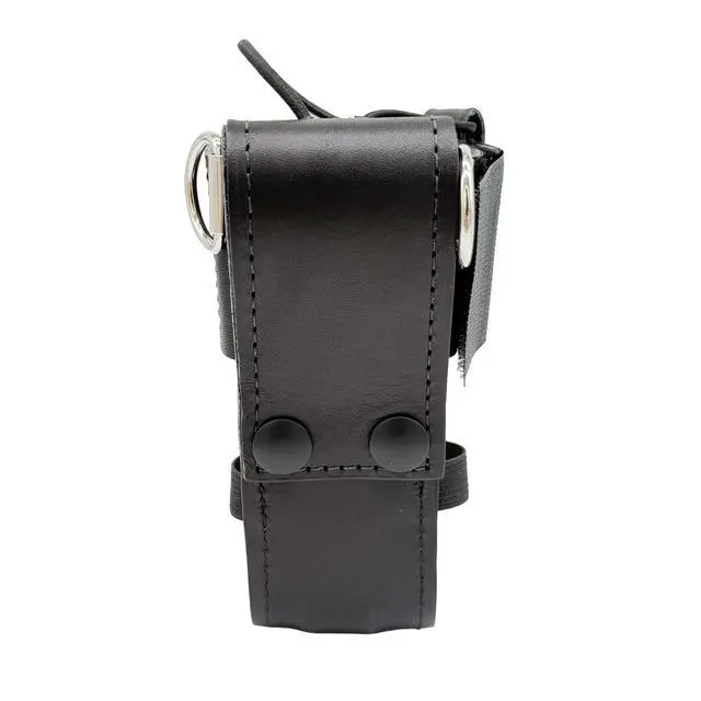 Alt view image 5 of 6 - Firefighter's Bundle - Universal Radio Holder, Strap, & 2 Cord Keepers (Black, One Size, Leather) | Cord Keepers (Black, One Size, Leather)
