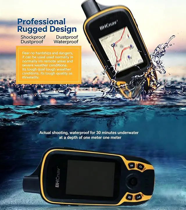 Alt view image 4 of 6 - NAVA F30 Handheld GPS Navigation Device, Colorful Map Display, Land Accuracy Surveying Equipment for Outdoor Hiking Hunting Traveling Adventures