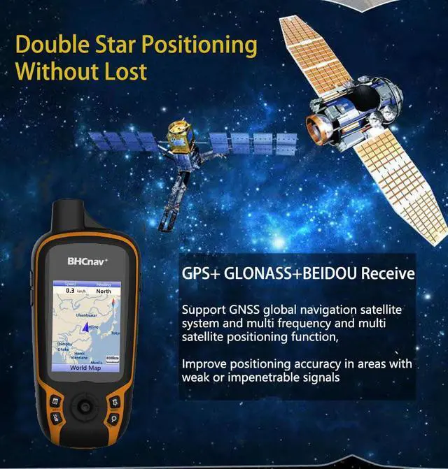 Alt view image 5 of 6 - NAVA F30 Handheld GPS Navigation Device, Colorful Map Display, Land Accuracy Surveying Equipment for Outdoor Hiking Hunting Traveling Adventures