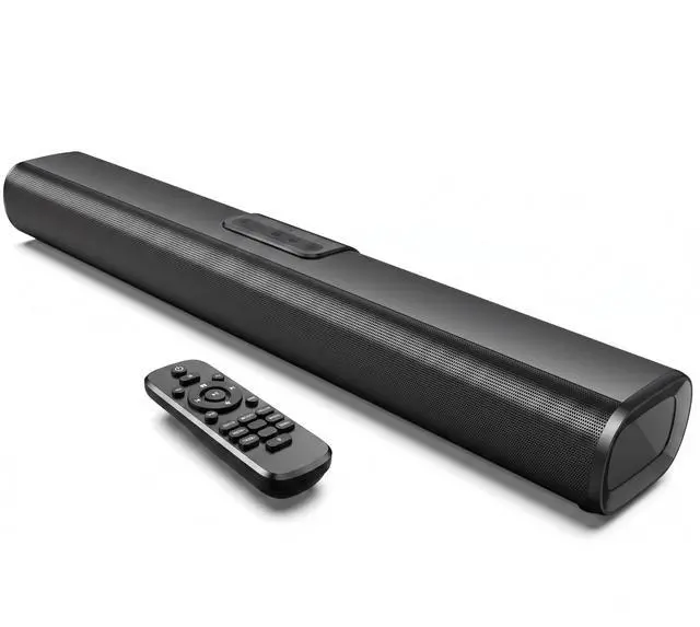 Main image of 80W 23.6" Sound Bar for Smart TV with HDMI ARC & Bluetooth 5.0 | Opt/AUX/USB inputs, DSP 3 EQ, adjustable bass/treble. Wall mountable. Fits PC, gaming, projector