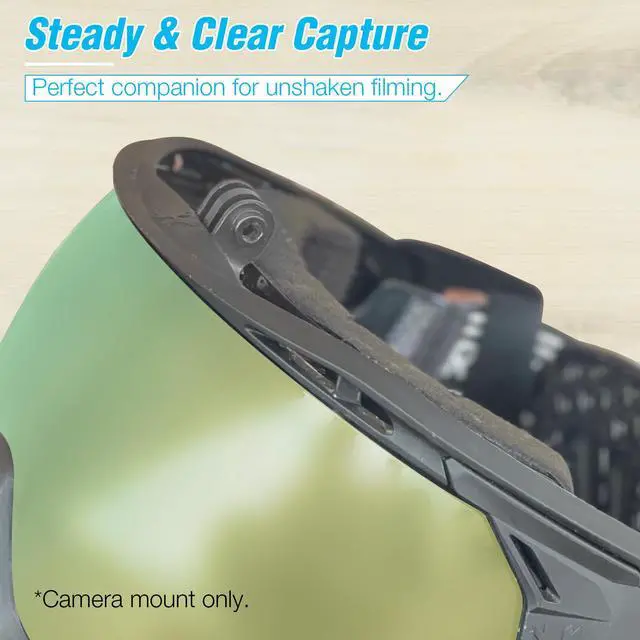 Alt view image 6 of 6 - Goggle Camera Mount for Paintball Mask, Aluminum Paintball Mask Mount