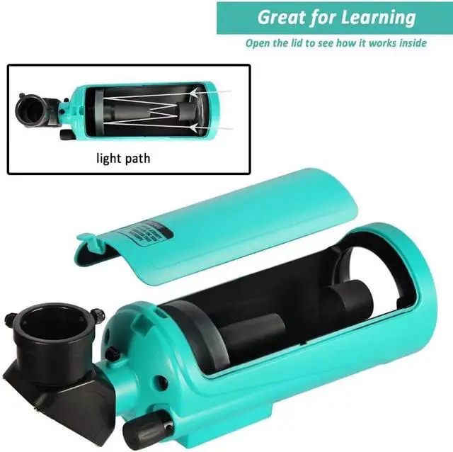 Alt view image 4 of 6 - Maksutov-Cassegrain Telescope for Adults Kids Astronomy Beginners, Mak60 Catadioptric Compound Telescope 750x60mm, Compact Portable Travel Telescope, with Tabletop Tripod Phone Adapter