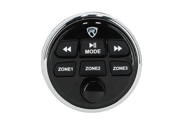 Alt view image 6 of 6 - RGHR48A 4 Zone Marine Gauge Hole Receiver, Bluetooth, App Control | 72W Peak / 28W RMS x 4, Wired Remote, USB, AM/FM, 10-Band EQ, IP66 Waterproof, 3" TFT Display, LED Buttons, RCA Outputs