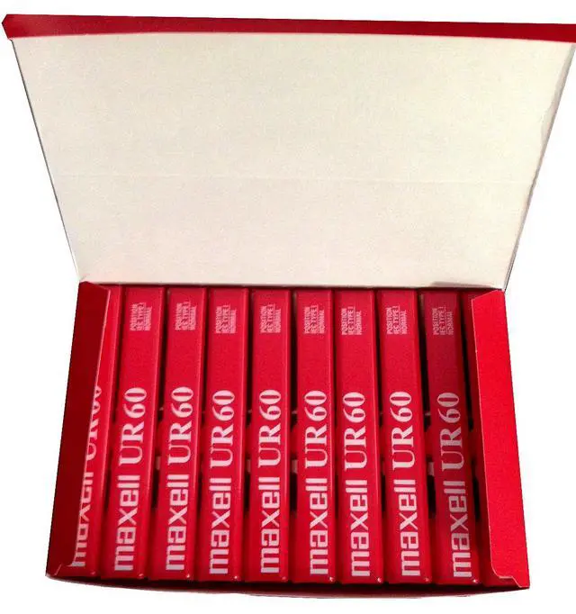 Alt view image 6 of 6 - Audio Cassette - Blank Media, Cassette, Red, 60 Min, Pack of 10
