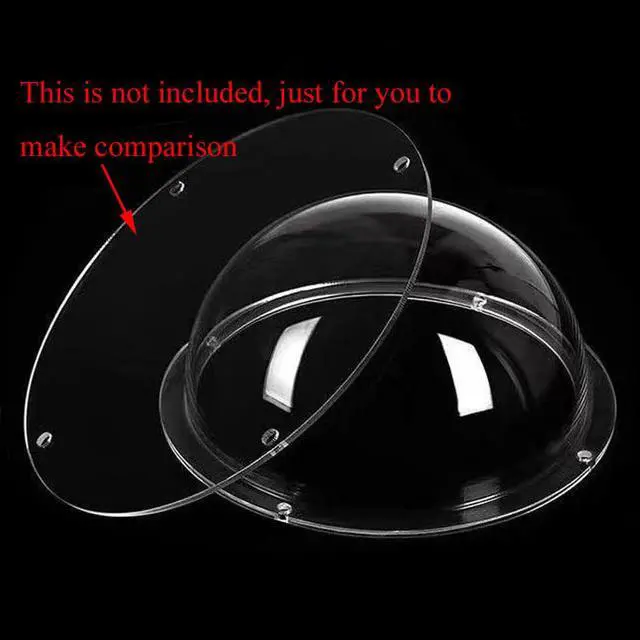 Alt view image 3 of 6 - 6inch/150mm Clear Acrylic CCTV Security Camera Dome House Cover | Replacement Indoor/Outdoor Surveillance Camera Dome Housing Cover,4 Holes Hemisphere Window Skylight ID150mm*H76mm/5.9*3in