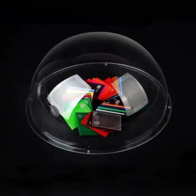 Alt view image 5 of 6 - 6inch/150mm Clear Acrylic CCTV Security Camera Dome House Cover | Replacement Indoor/Outdoor Surveillance Camera Dome Housing Cover,4 Holes Hemisphere Window Skylight ID150mm*H76mm/5.9*3in