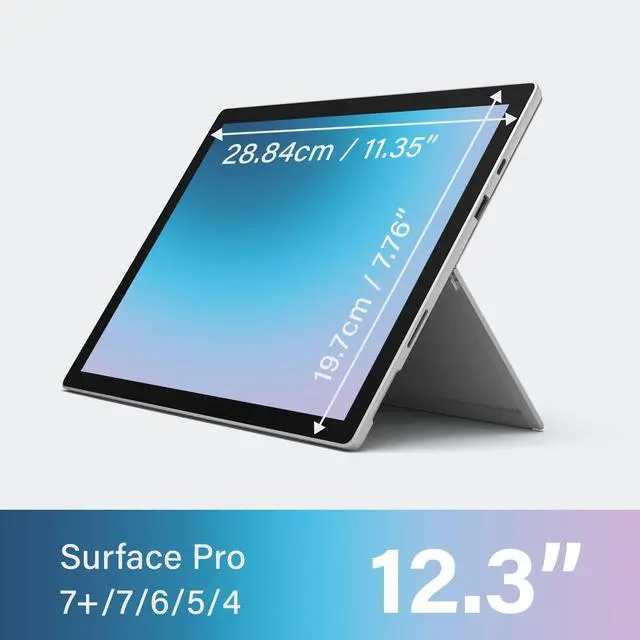 Alt view image 2 of 6 - Magnetic Privacy Screen Protector for Surface Pro 12.3 inch (7+/7/6/5/4), Easy On/Off Privacy Filter, Anti-Blue Light, Glare, Laptop Screen Filter, Compatible with Surface Pro 12.3"