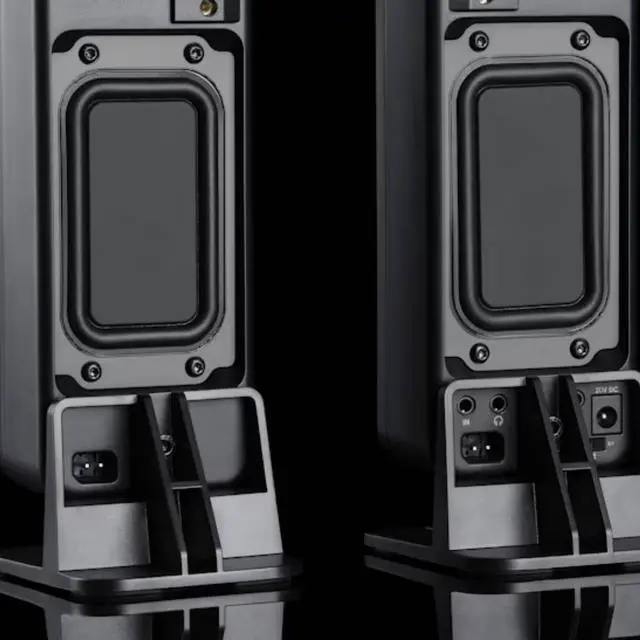 Alt view image 3 of 5 - BMR1 V2 Nearfield Monitors Compact Desktop Speakers Black | BMR Drivers, Bluetooth & Analog Connectivity, Wide Soundstage, Wired/Wireless Powered Speakers for PC & Home Audio