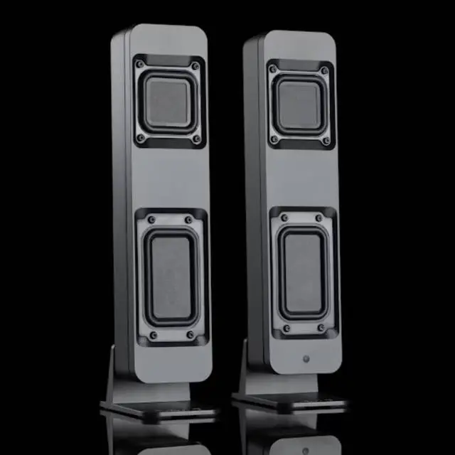 Alt view image 4 of 5 - BMR1 V2 Nearfield Monitors Compact Desktop Speakers Black | BMR Drivers, Bluetooth & Analog Connectivity, Wide Soundstage, Wired/Wireless Powered Speakers for PC & Home Audio
